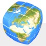 V-Cube 3x3 Mappa del Mondo