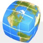 V-Cube 3x3 Mappa del Mondo