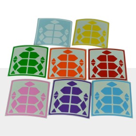 Adesivo Skewb Xtreme 8 Colori Kubekings - 1