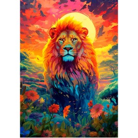 Puzzle Educa Sguardo Maestoso del Leone – 500 pezzi