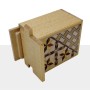 Scatola Giapponese Yosegi 2 Sun, 7 passi, Agathis – Legno Naturale Yosegi - 3