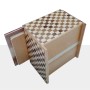 Scatola Giapponese Knock Box 5 Passi Legno Naturale Yosegi - 4