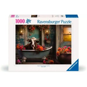 Puzzle Ravensburger La Mucca nella Vasca da Bagno da 1000 Pezzi Ravensburger - 1