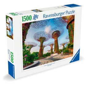 Puzzle Ravensburger Giardino accanto alla Baia di Singapore 1500 Pezzi Ravensburger - 1