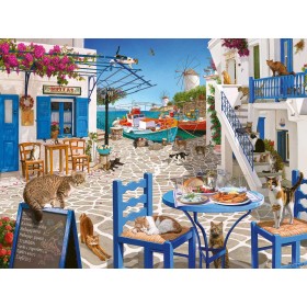 Puzzle Ravensburger Gatti di Mykonos 1500 Pezzi Ravensburger - 1