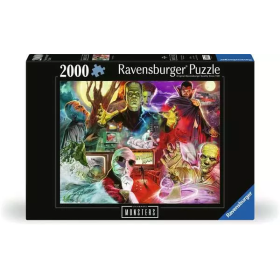 Puzzle Ravensburger Universal Monsters da 2000 pezzi Ravensburger - 1