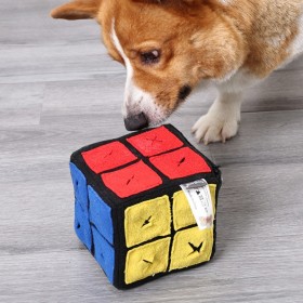 Cubo di peluche 2x2 (Gioco olfattivo per cani) - 1
