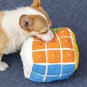 Cubo di peluche 3x3 (Gioco olfattivo per cani) - 1