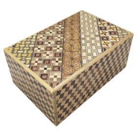 Scatola Puzzle Giapponese Yosegi 5 Sun 10 Passaggi con Cassetto - Oka Craft