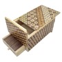 Scatola Puzzle Giapponese Yosegi 5 Sun 10 Passaggi con Cassetto - Oka Craft