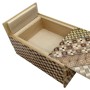 Scatola Puzzle Giapponese Yosegi 5 Sun 10 Passaggi con Cassetto - Oka Craft