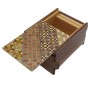 Scatola Puzzle Giapponese Yosegi 3 Sun 12 Passaggi - Oka Craft