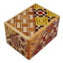 Scatola Puzzle Giapponese Yosegi 1 Sun Mame 18 Passaggi Oka Craft - 1