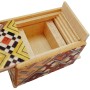 Scatola Puzzle Giapponese Yosegi 1 Sun Mame 18 Passaggi Oka Craft - 4