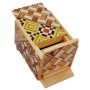 Scatola Puzzle Giapponese Yosegi 1 Sun Mame 18 Passaggi Oka Craft - 6