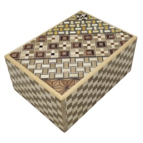 Scatola Puzzle Giapponese Yosegi Creative 4 Sun 18 Passaggi - Yosegi