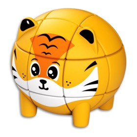 Portachiavi Mini Cubo 3x3 Q-Moe Animale - Trigre - 1