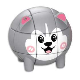 Portachiavi Mini Cubo 3x3 Q-Moe Animale - Cane - 1