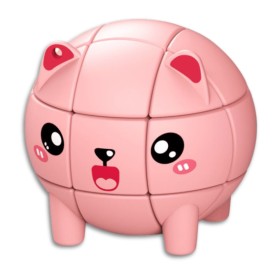 Portachiavi Mini Cubo 3x3 Q-Moe Animale - Orso - 1