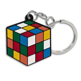Portachiavi Cubo Magico 3x3 in Gomma - 1