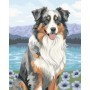 Set di Pittura con i Numeri Ravensburger CreArt Pastore Australiano Ravensburger - 2