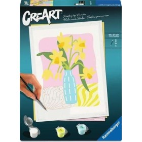 Set di Pittura con i Numeri Ravensburger CreArt Trend D – Vaso con Fiori Gialli Ravensburger - 1