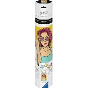 Set Pittura con i Numeri Ravensburger CreArt Serie Premium Canvas: WOW Donna Pop Art Ravensburger - 1