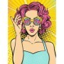 Set Pittura con i Numeri Ravensburger CreArt Serie Premium Canvas: WOW Donna Pop Art Ravensburger - 2