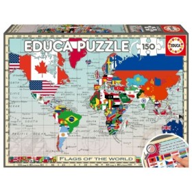 Puzzle Educa Bandiere del Mondo da 150 Pezzi Puzzles Educa - 1