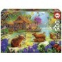 Puzzle Educa Villaggio dei Capibara da 500 Pezzi Puzzles Educa - 1