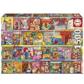 Puzzle Educa L'Angolo del Libro Divertente e Kitsch da 1500 Pezzi Puzzles Educa - 1
