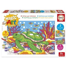 Set Pittura con i Numeri Educa Magic Art Animali Marini (9+) Puzzles Educa - 1