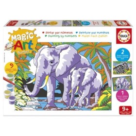 Set Pittura con i Numeri Educa Magic Art Animali Selvaggi (9+) Puzzles Educa - 1