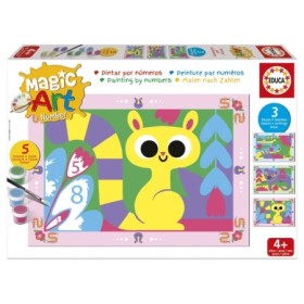 Kit di Pittura con i Numeri Educa Magic Art Animali della Giungla (4+) Puzzles Educa - 1