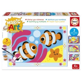 Set Pittura con i Numeri Educa Magic Art Sotto il Mare (4+) Puzzles Educa - 1