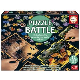 Puzzle Battle Educa Natura - 12 Puzzle da 42 Pezzi Puzzles Educa - 1