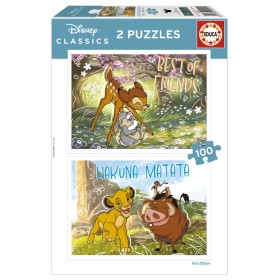 Puzzle Educa Classici Disney da 2 x 100 Pezzi Puzzles Educa - 1