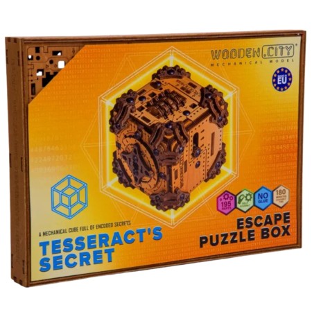 Il Segreto del Tesseracto - Scatola Segreta Escape Room 3D in Legno Wooden City Wooden City - 1