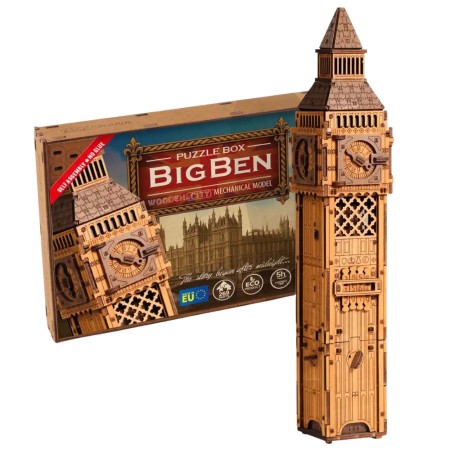 Big Ben - Scatola Segreta Escape Room 3D in Legno Wooden City Wooden City - 1