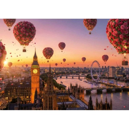 Puzzle Educa Londra in fiore da 1000 pezzi Puzzles Educa - 1