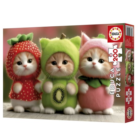 Puzzle Educa Gattini fruttati da 200 pezzi Puzzles Educa - 1