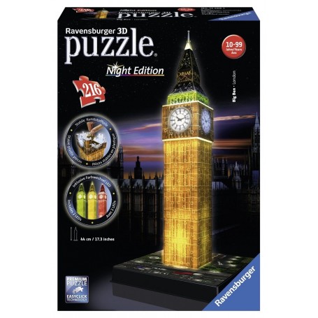 Puzzle Ravensburger Big Ben 3D con 216 pezzi leggeri - Ravensburger