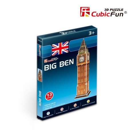 Puzzle 3D Big Ben Mini Cubic Fun 13 pezzi - Cubic Fun 3D Puzzle