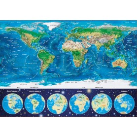 Puzzle Cartina Geografica Mondo Shop - Spedizione in 3 giorni