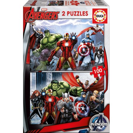 Puzzle Educa i pezzi di The Avengers 2x100 - Puzzles Educa