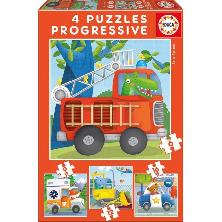 Puzzle Educa di soccorso progressivo 6-9-12-16 pezzi - Puzzles Educa
