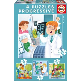 Puzzle Educa voglio essere progressivo 12-16-20-25 pezzi Puzzles Educa - 1