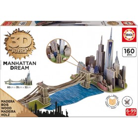 Puzzle Educa 3D Manhattan Dream 160-Piece Puzzles Educa - 1