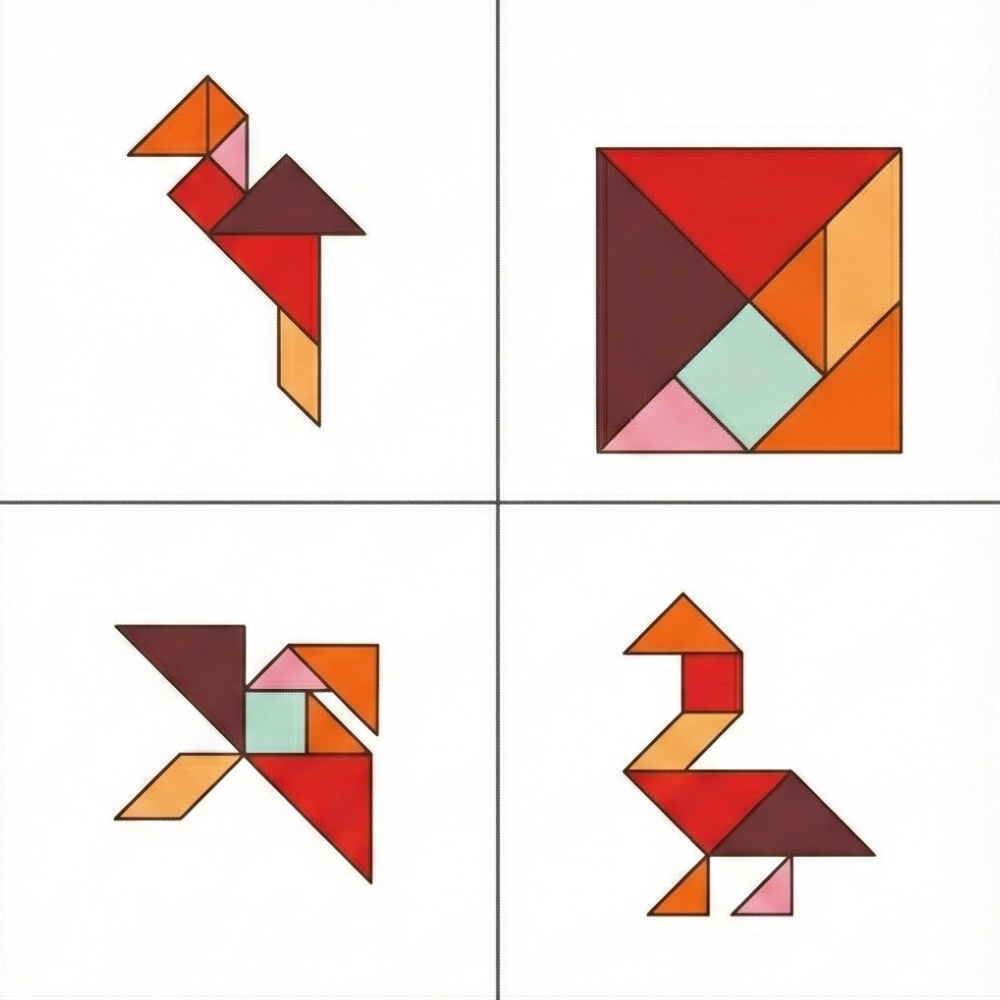 Come fare un avvoltoio e altri uccelli con tangram